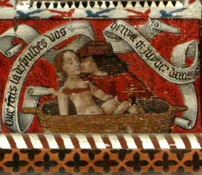 Lovers, panel af abbotternes loft af French School