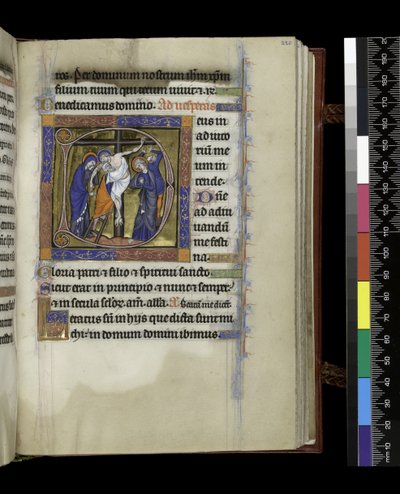 MS 300 f.220r, folio fra Psalter and Hours of Isabella of France, Paris, ca. 1265-70 af French School