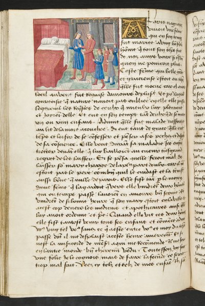 MS Hunter 252 116v Side fra Cent Nouvelles Nouvelles, c.1461-62 af French School