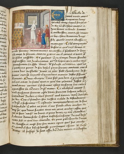 MS Hunter 252 130r-side fra Hundred New News, c.1461-62 af French School