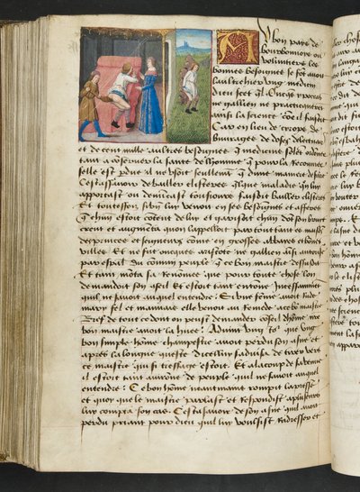 MS Hunter 252 167v Side fra Cent Nouvelles Nouvelles, c.1461-62 af French School