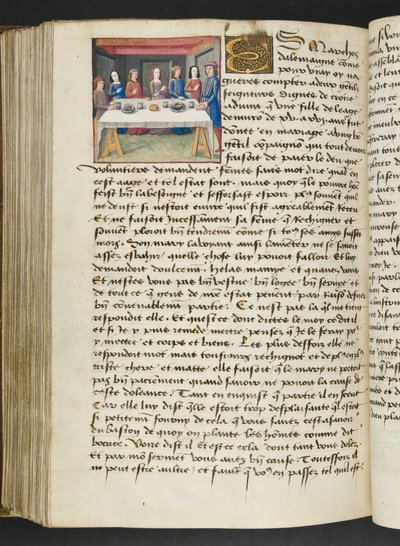 MS Hunter 252 168v Side fra Cent Nouvelles Nouvelles, c.1461-62 af French School