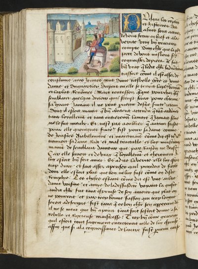 MS Hunter 252 169v Side fra Cent Nouvelles Nouvelles, c.1461-62 af French School