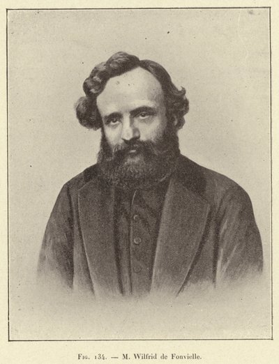 M Wilfrid de Fonvielle (gravering) af French School