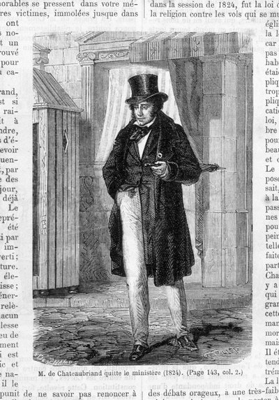 M. de Chateaubriand forlod ministeriet (1824). af French School