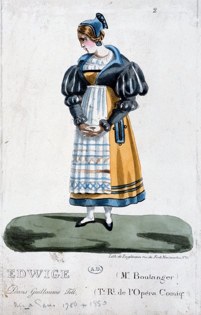 Madame Boulanger i rollen som Edwige i operaen Guillaume Tell af Rossini af French School