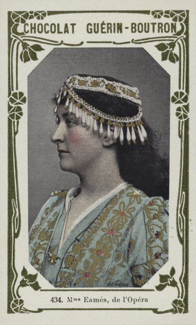 Madame Eames, de lOpera (farvet foto) af French School