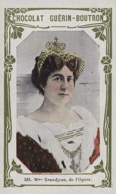 Madame Grandjean, fra Operaen (farvet foto) af French School