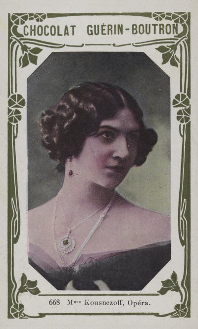 Madame Kousnezoff, Opera (farvet foto) af French School