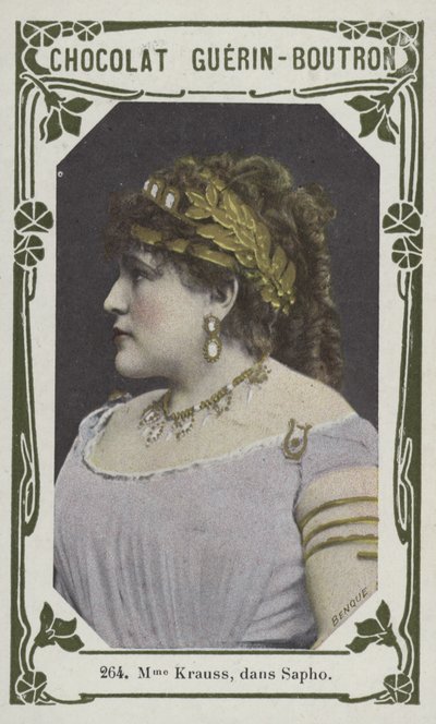 Madame Krauss, i Sappho (farvet foto) af French School