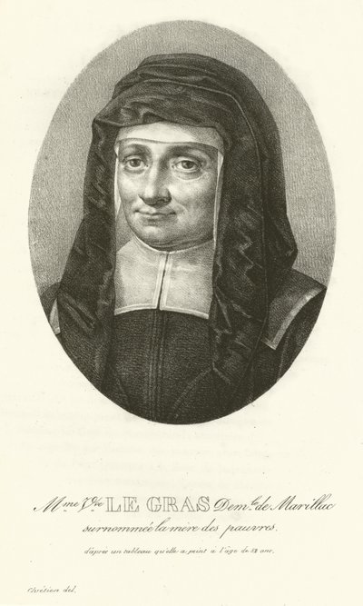 Madame Le Gras, Louise de Marillac af French School
