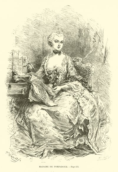 Madame de Pompadour af French School