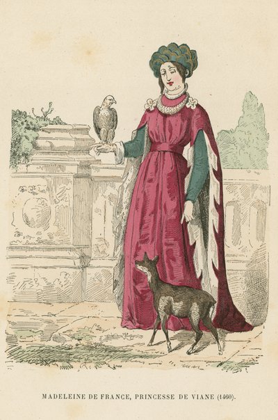 Madeleine of France, Princess of Viana  af French School