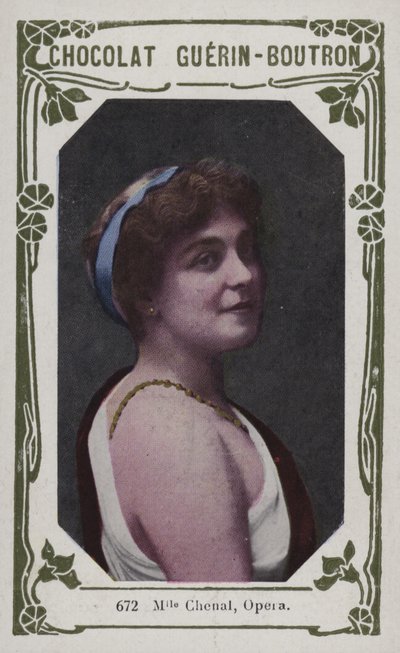 Mademoiselle Chenal, Opera (farvet foto) af French School