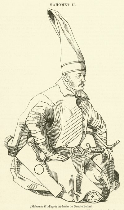 Mahomet II (gravering) af French School