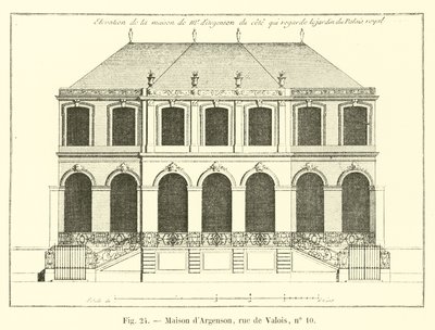 Argenson House, rue de Valois, nr. 10 af French School