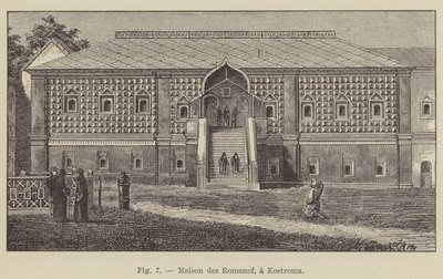 House of the Romanoffs, ved Kostroma (gravering) af French School