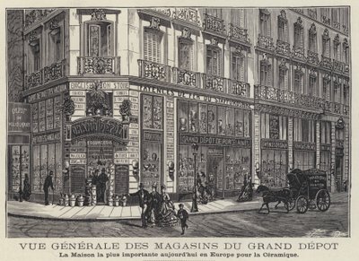 Maisons du Grand Depot, keramikbutik i Paris, Frankrig af French School