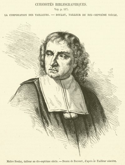 Master Boulay, skrædder i det syttende århundrede (gravering) af French School
