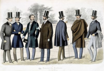 Mandlige modeller, "" Journal of tailors"" af French School