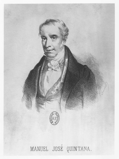 Manuel José Quintana (litho) af French School