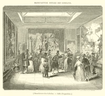 Manufacture des Gobelins, Udstillingslokale (gravering) af French School