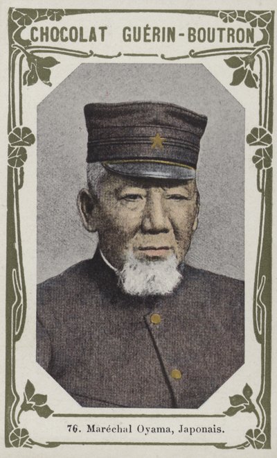Marshal Oyama, japansk (farvet foto) af French School