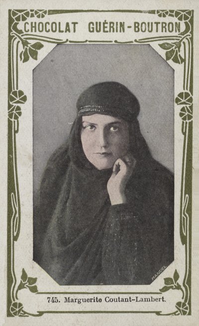 Marguerite Coutant-Lambert (farvet foto) af French School