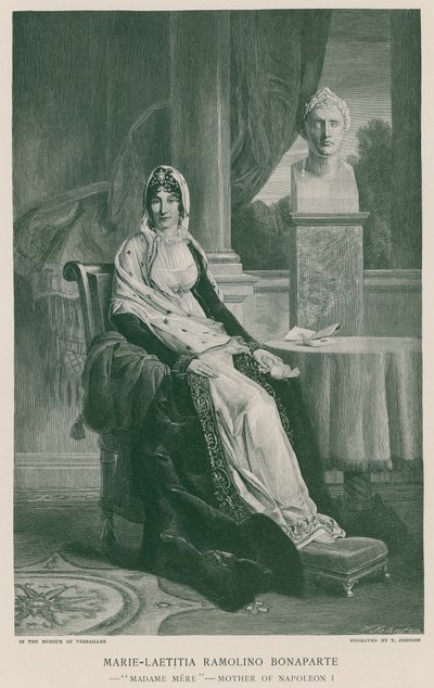 Marie-Laetitia Ramolino Bonaparte af French School