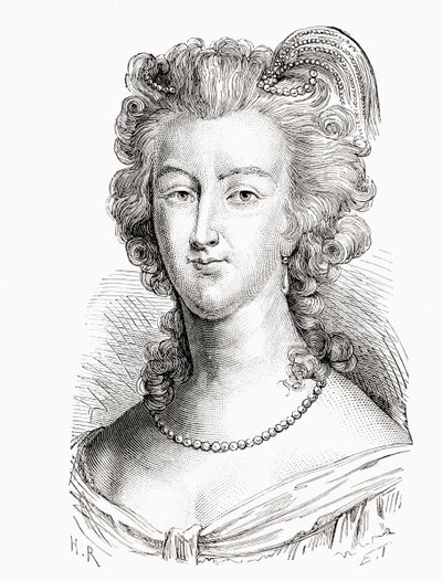 Marie Antoinette, fra History of France, udgivet c.1880 af French School