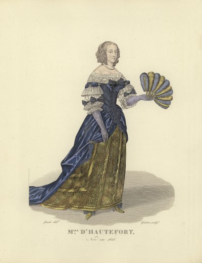 Marie de Hautefort, favorit hos kong Ludvig XIII af Frankrig af French School