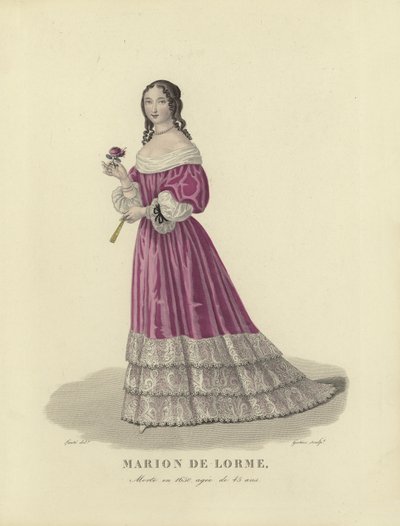 Marion de Lorme, fransk kurtisane af French School