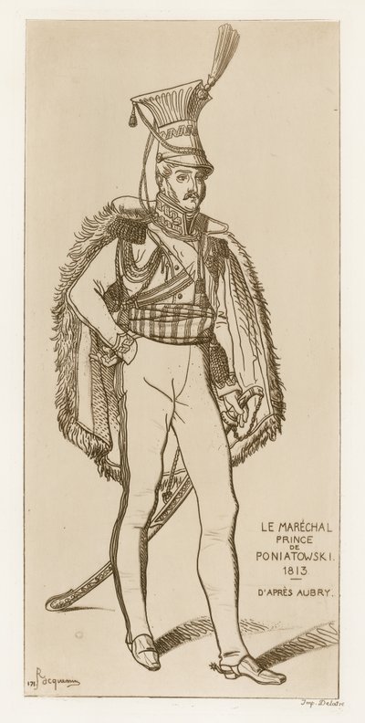 Marskal Prins Poniatowski, 1813 af French School