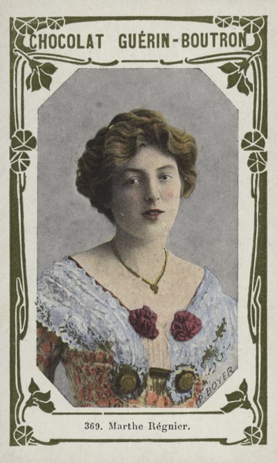 Marthe Regnier (farvet foto) af French School