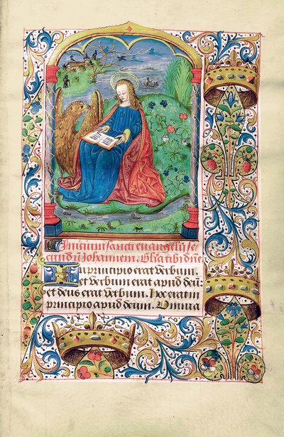 Mary Magdelene in the Wilderness, illustration fra "TimeBook, Use of Langres", ca. 1500 af French School