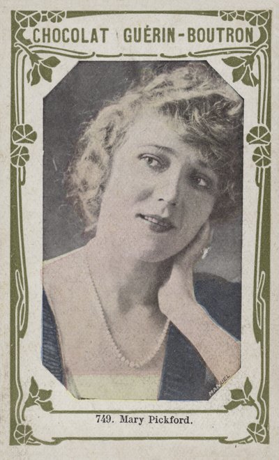 Mary Pickford (farvet foto) af French School