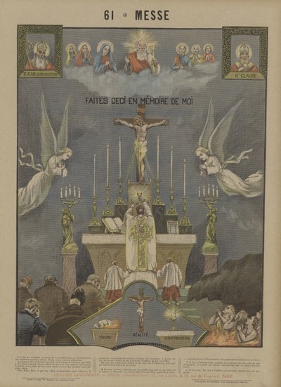 Masse (farve litho) af French School