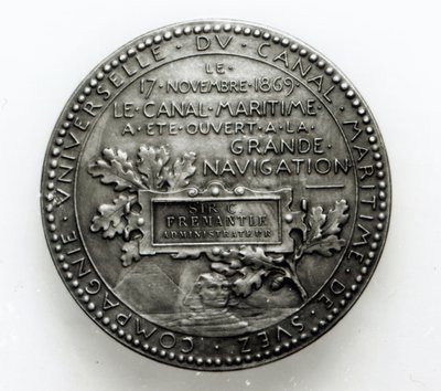 Medalje til minde om åbningen af Suez-kanalen den 17. november 1869 (metal) af French School