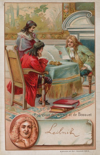 Møde mellem Leibniz og Bossuet af French School
