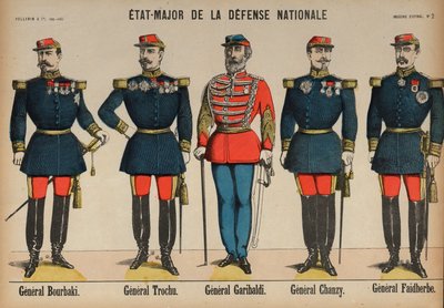 Medlemmer af den franske hærs generalstab under den fransk-preussiske krig af French School
