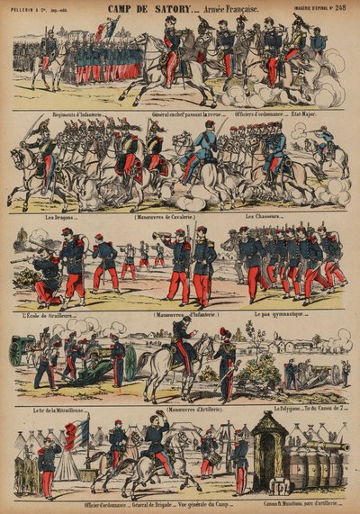 Military camp of the French Army at Satory, Francedani af French School