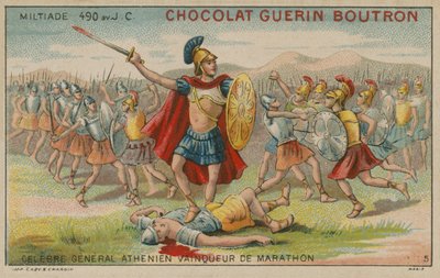 Miltiades, athensk general og sejrherre af slaget ved Marathon, 490 f.Kr af French School