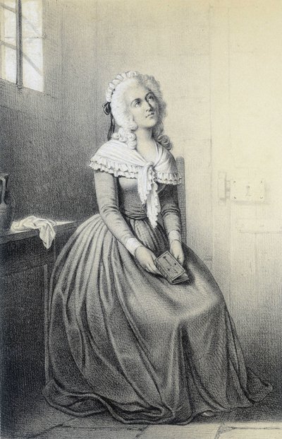 Mme Elisabeth i "Historical Gallery of the French Revolution" af Albert Maurin af French School