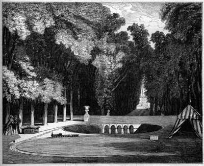 Model af jernbanen bygget til Prince Imperial (søn af Napoleon III), i Saint Cloud Park af French School