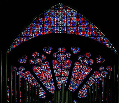 Moderne glas i murværk fra det trettende århundrede af French School