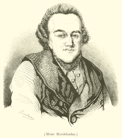 Moise Mendelssohn (kobberstik) af French School