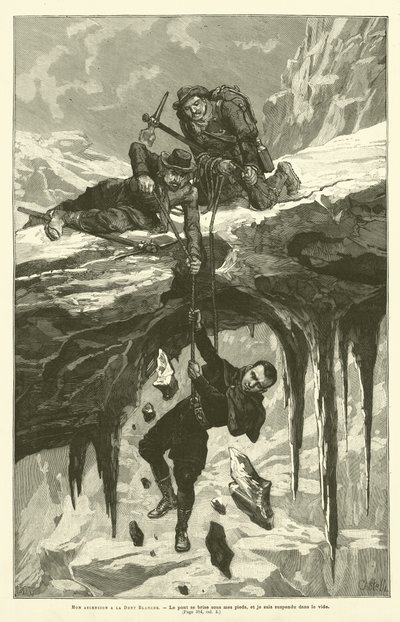 My Ascension To The Dent Blanche (gravering) af French School