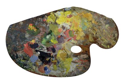 Monets palet (træ) (se også 182029) af French School