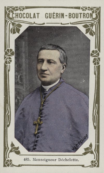 Monseigneur Dechelette (farvet foto) af French School