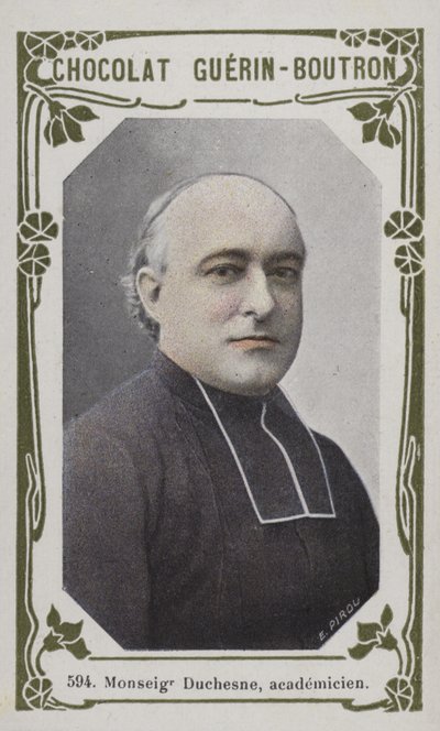 Monseigneur Duchesne, academicien (farvet foto) af French School